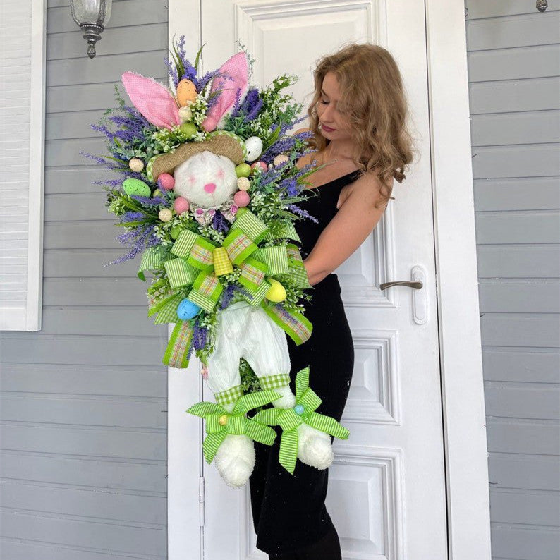 Easter Decoration Wreath Door