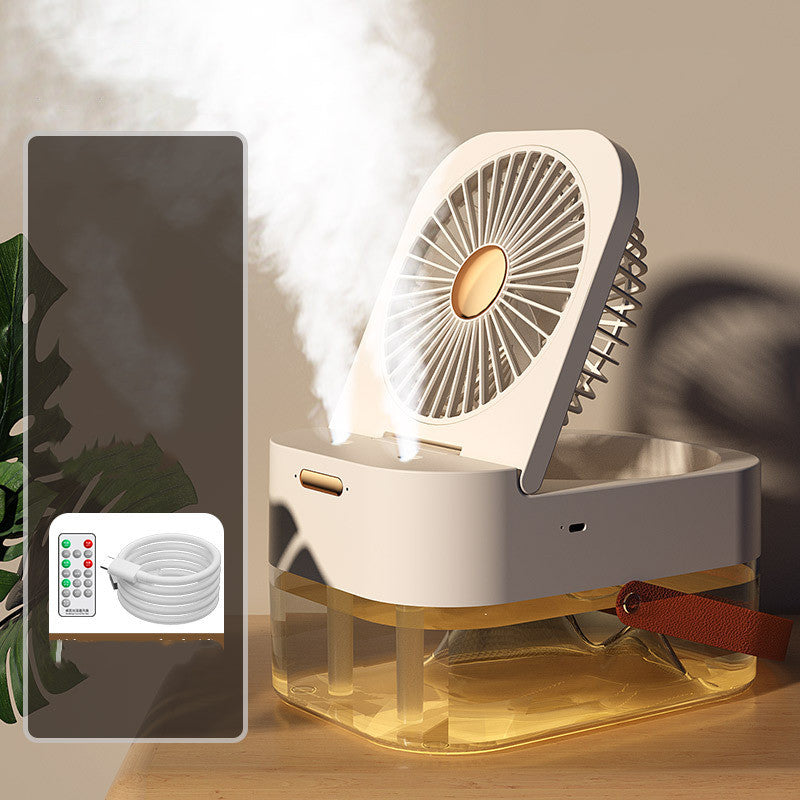 Desktop Humidifier Silent Remote Control Timing Dual Spray Humidification Fan