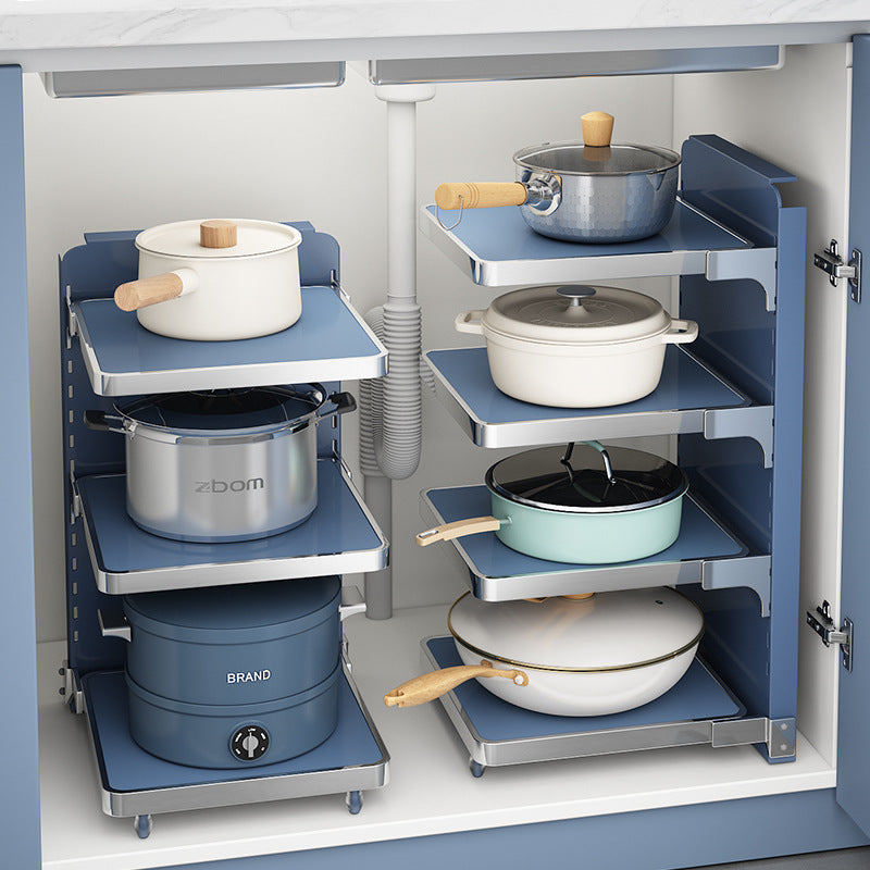 Kitchen Pot Rack Multi-layer Shelving